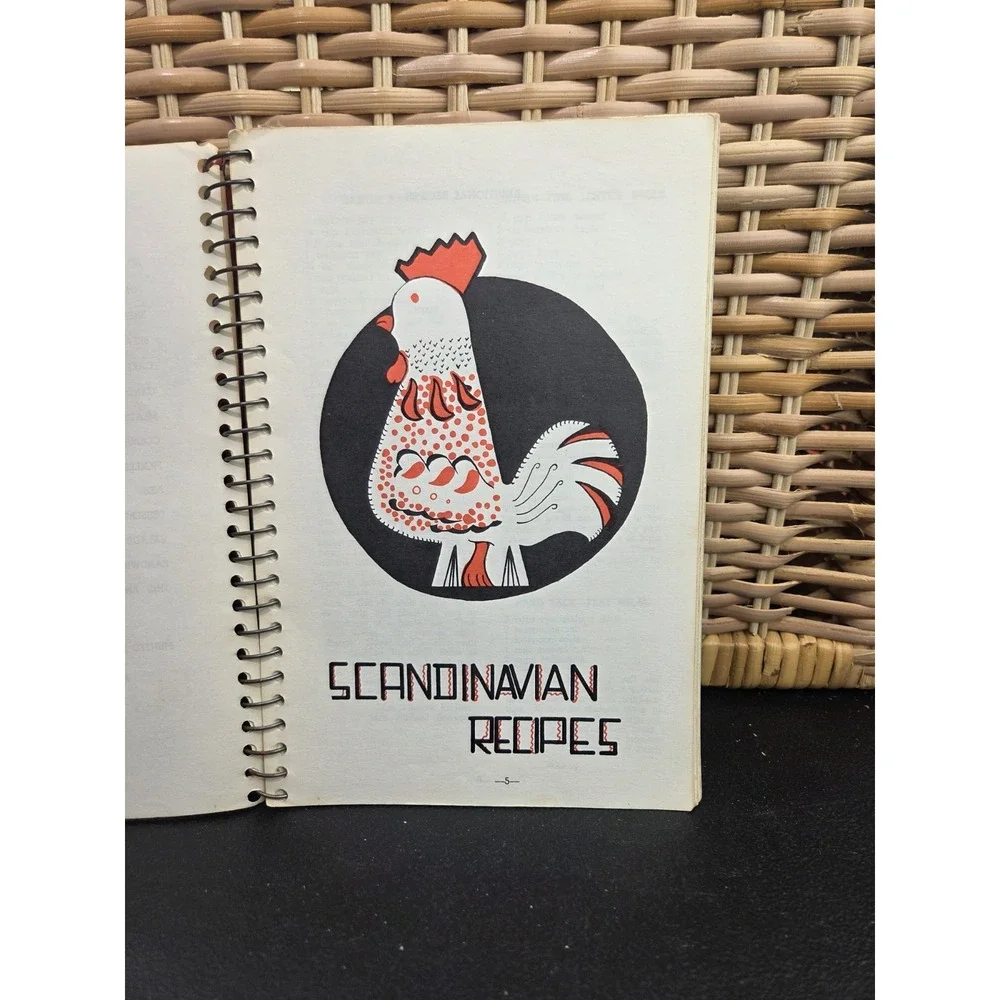 1974 Bethany Home Auxiliary Cook Book Featuring Scandinavian Recipes Cookbook